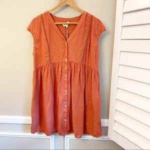 Umgee NWT Copper/Rust Bobo Tunic Top Size Small